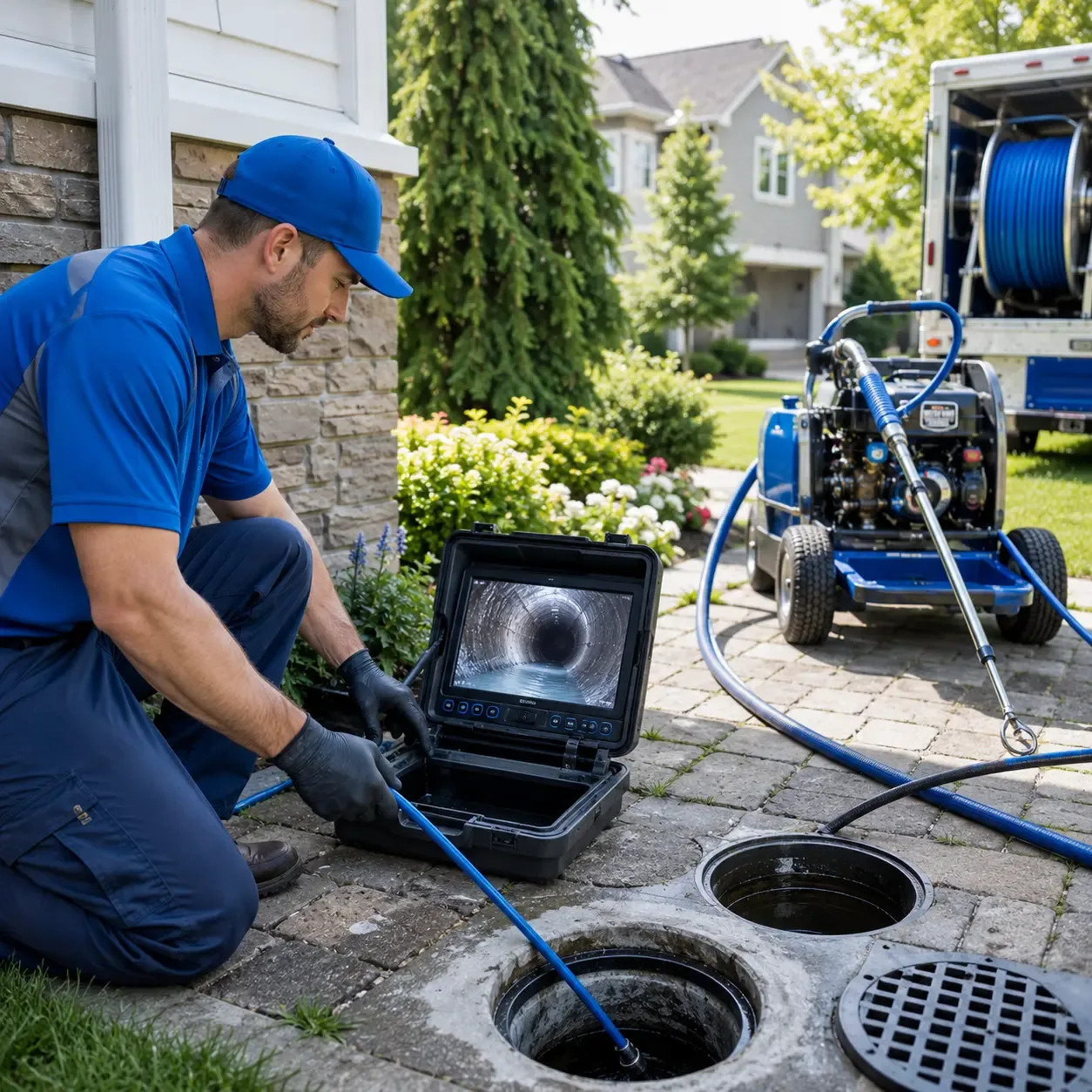 Outdoor drain cleaning professionals serving Erie, IL